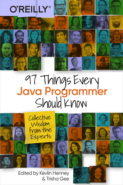 Book cover of “97 Things Every Java Programmer Should Know", which includes "Use Testing to Develop Better Software Faster".