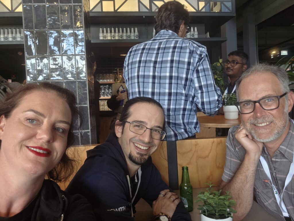 Marit van Dijk, Daniel Garnier-Moiroux and James Ward at JSpring.